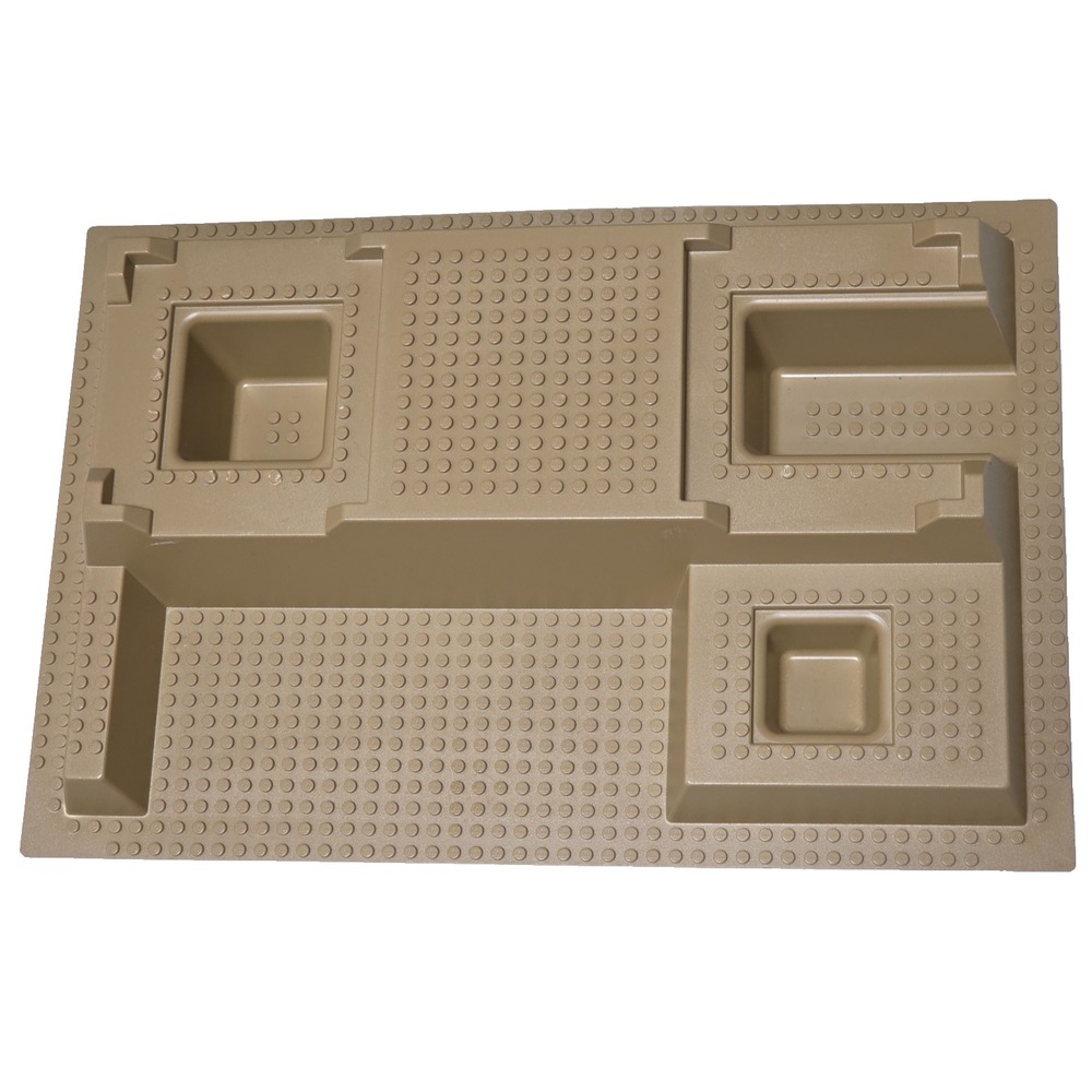 LEGO Dark Tan Raised Baseplate 32x48x6 (dots) with Level Front 7327 7627